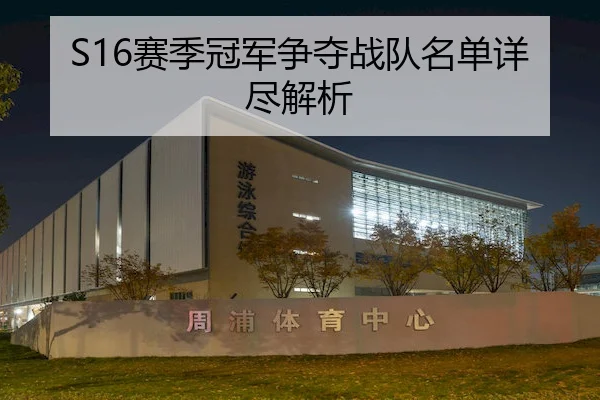 S16赛季冠军争夺战队名单详尽解析